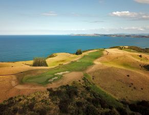 Kauri Cliffs 8th Aerial Side